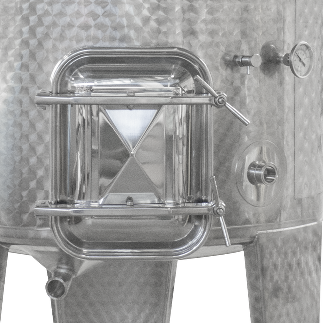 675 l (178 gal) Speidel Variable Volume Jacketed Dish Bottom Tank with Manway and Sight Gauge - PLACEHOLDER