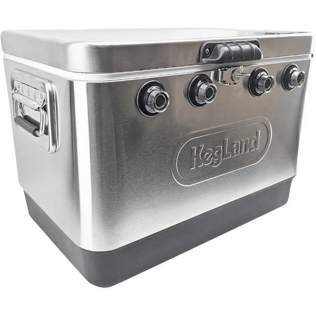 KegLand Stainless 4 Tap Jockey Box - w/o Faucets