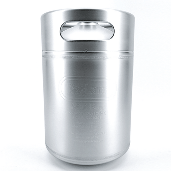 KegLand Mini Keg | Stainless Pressurizable Beer Keg | 5L | 1.3 Gallon