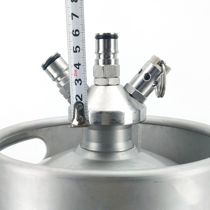 KegLand Mini Keg - Ball Lock Tapping Head - Low2