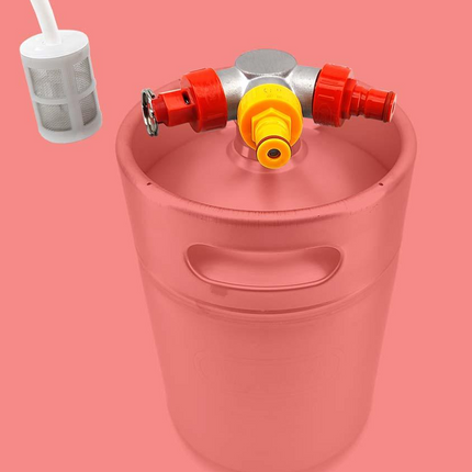 KegLand Mini Keg - Low Profile Ball Lock Tapping Head Kit - Low2