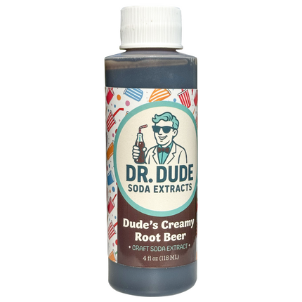Dr. Dude Soda Extracts - Dude's Creamy Root Beer - 4 fl oz