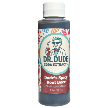 Dr. Dude Soda Extracts - Dude's Spicy Root Beer - 4 fl oz