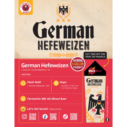Hefeweizen Flash Brewing Kit - 5 Gallons