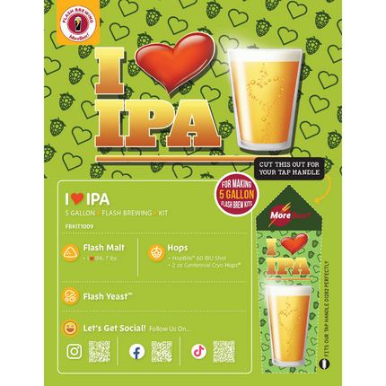 I Heart IPA Flash Brewing Kit - 5 Gallons
