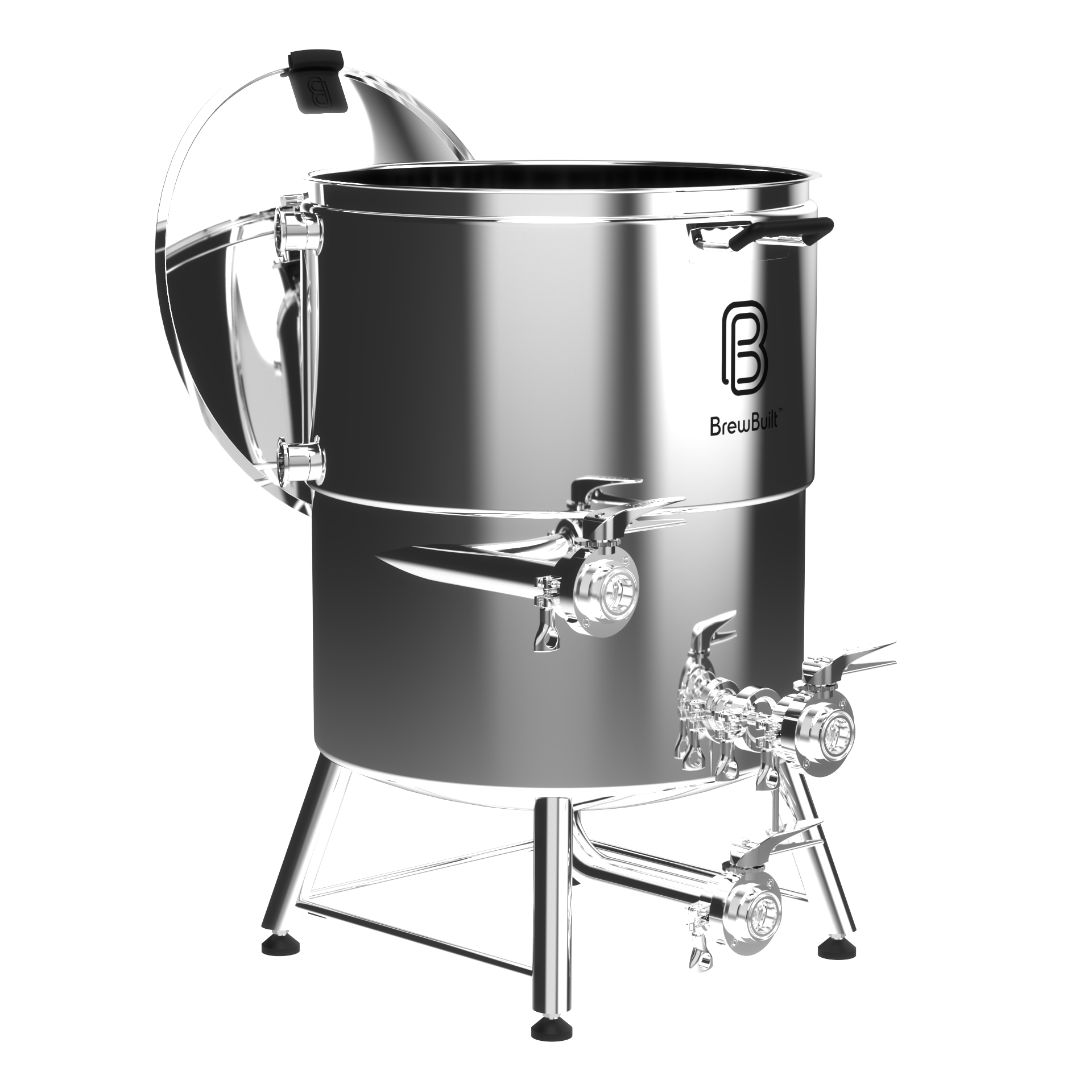 cooling brew kettle outdoors BrewBuilt® Bottom Drain Electric Boil Kettle | Cooling Jacket