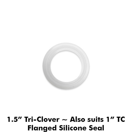 1.5 in. T.C. Clamp Gasket - Flanged - Silicone