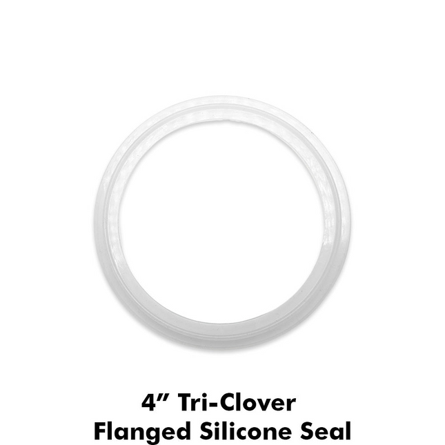 4 in. T.C. Clamp Gasket - Flanged - Silicone