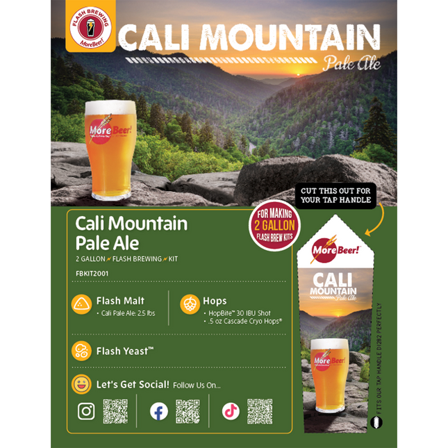 Cali Mountain Flash Brewing Kit - 2 Gallons