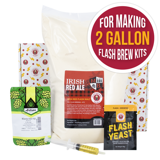 Irish Red Ale Flash Brewing Kit - 2 Gallons