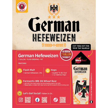 Hefeweizen Flash Brewing Kit - 2 Gallons
