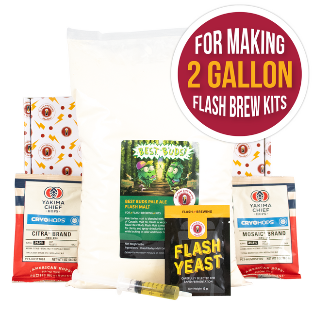 Best Buds Pale Ale Flash Brewing Kit - 2 Gallons