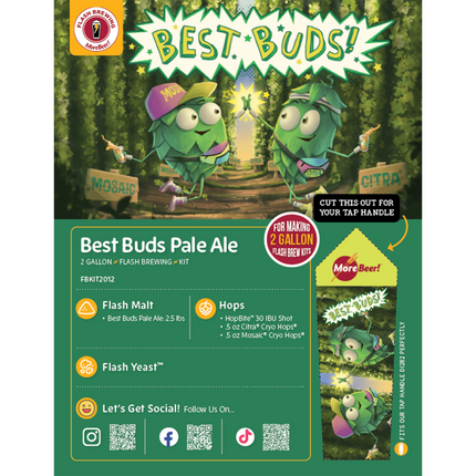 Best Buds Pale Ale Flash Brewing Kit - 2 Gallons