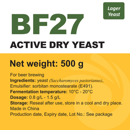 Angel Yeast - Dry Yeast - BF27 - 500 g