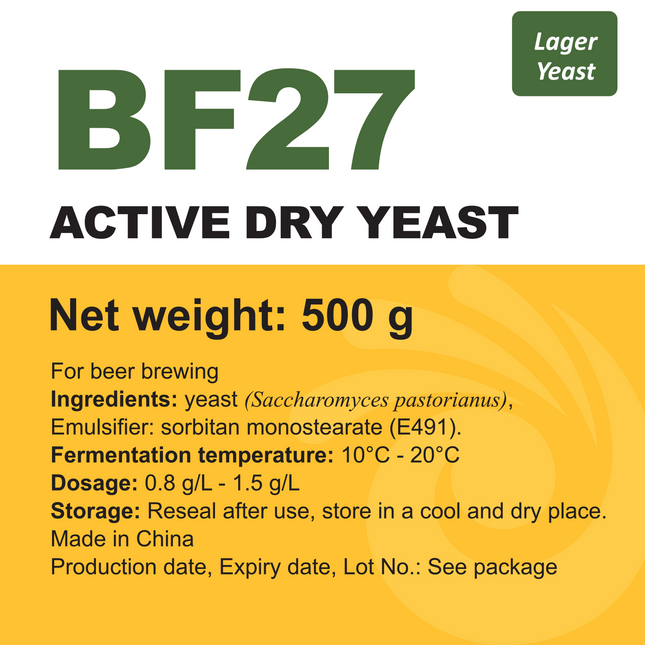 Angel Yeast - Dry Yeast - BF27 - 500 g