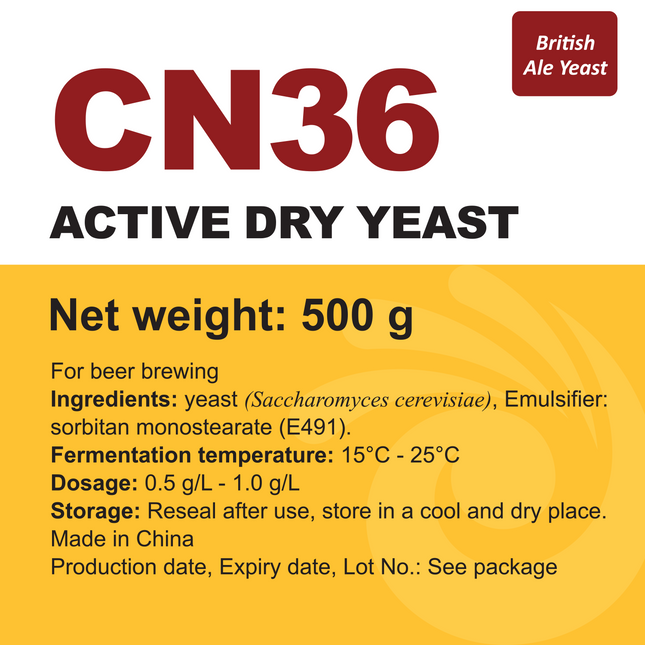 Angel Yeast - Dry Yeast - CN36 - 500 g