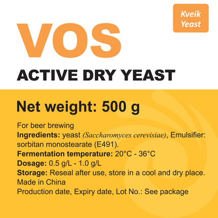 Angel Yeast - Dry Yeast - VOS - 500 g