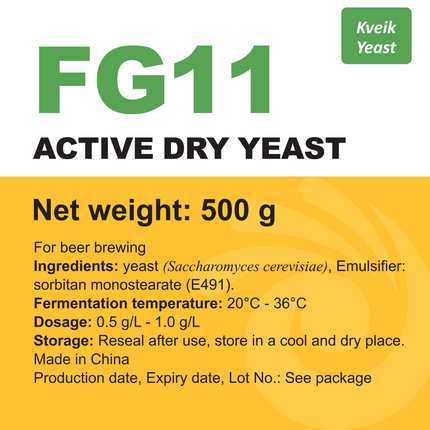 Angel Yeast - Dry Yeast - FG11 Framgarden - 500 g