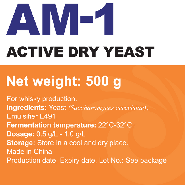 Angel Yeast - Dry Yeast - AM-1 - 500 g