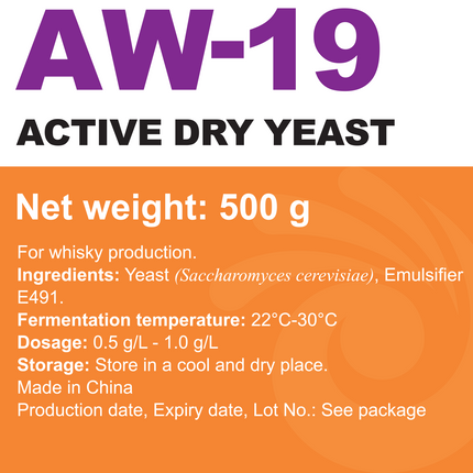 Angel Yeast - Dry Yeast - AW-19 - 500 g