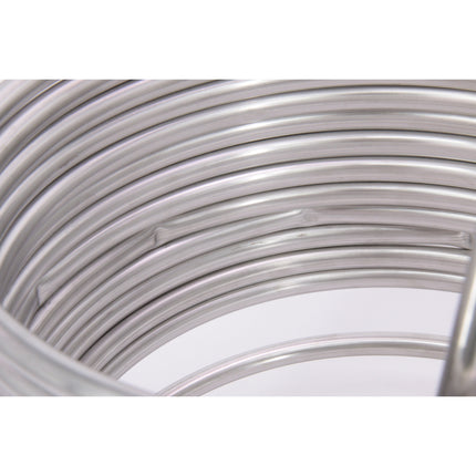 Stainless Steel Wort Chiller with Brass Fittings - 50 ft x 1/2 in - Scratch & Dent