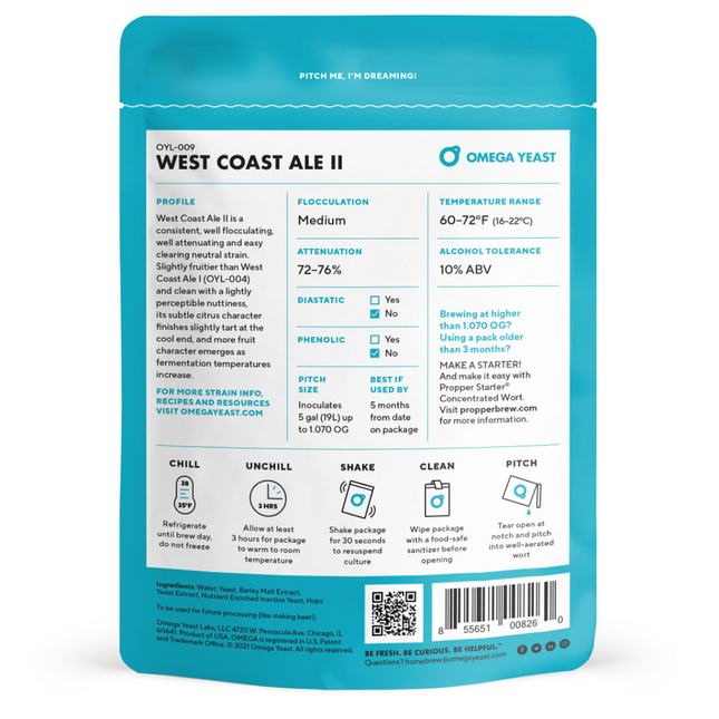 Omega Yeast - West Coast Ale II