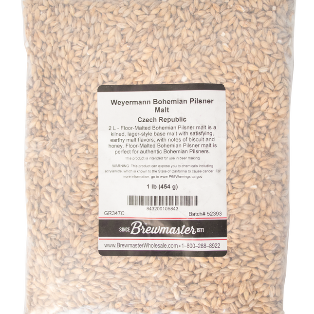 Malt - Floor Malted Bohemian Pilsner - Per Lb (Showroom Only)
