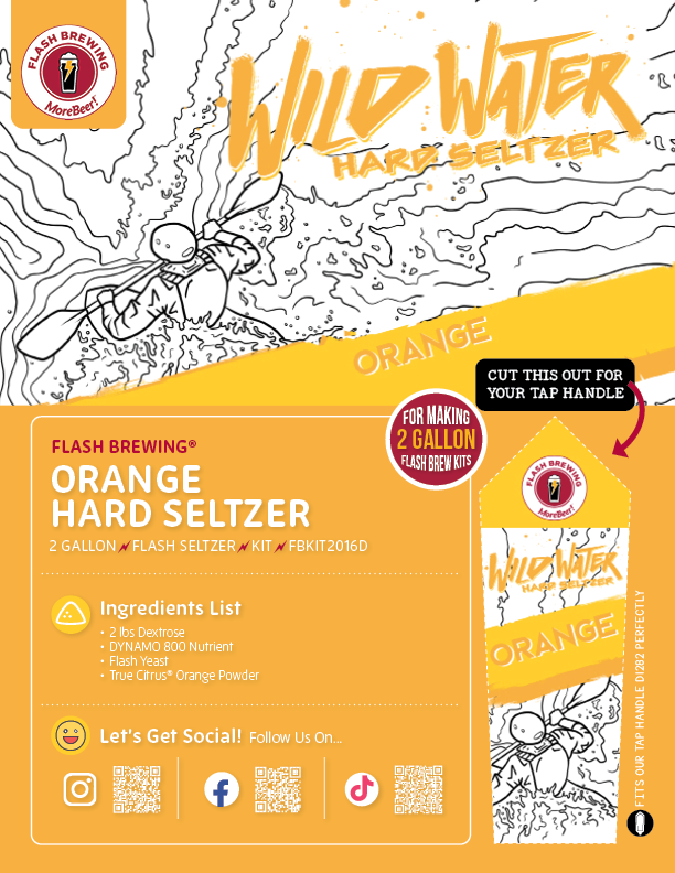 Seltzer Flash Brewing Kit - 2 Gallons - Orange