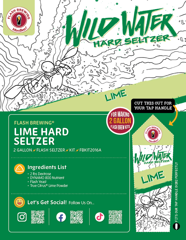 Seltzer Flash Brewing Kit - 2 Gallons - Lime