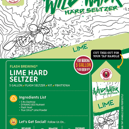 Seltzer Flash Brewing Kit - 5 Gallons - Lime