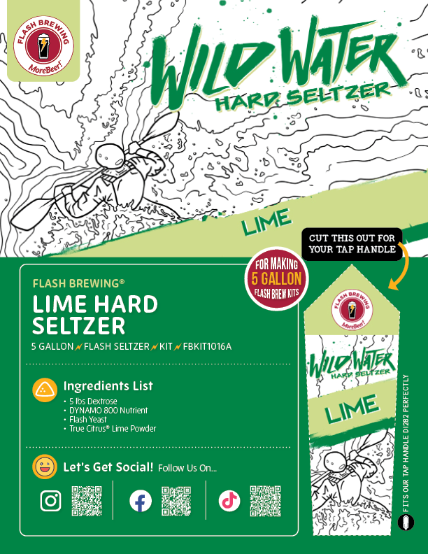 Seltzer Flash Brewing Kit - 5 Gallons - Lime