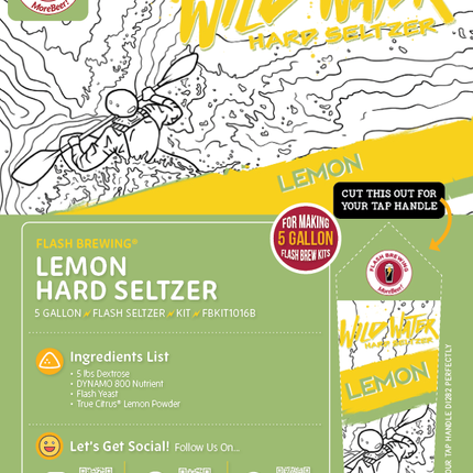 Seltzer Flash Brewing Kit - 5 Gallons - Lemon