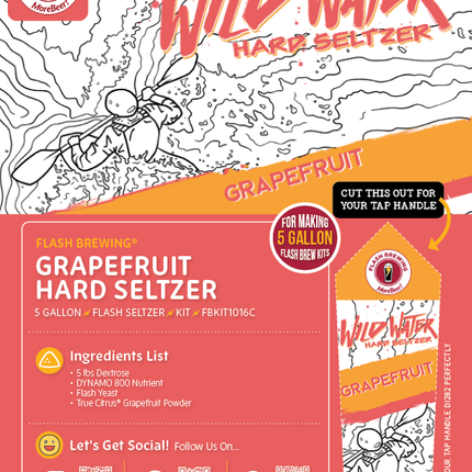 Seltzer Flash Brewing Kit - 5 Gallons - Grapefruit