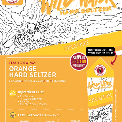 Seltzer Flash Brewing Kit - 5 Gallons - Orange