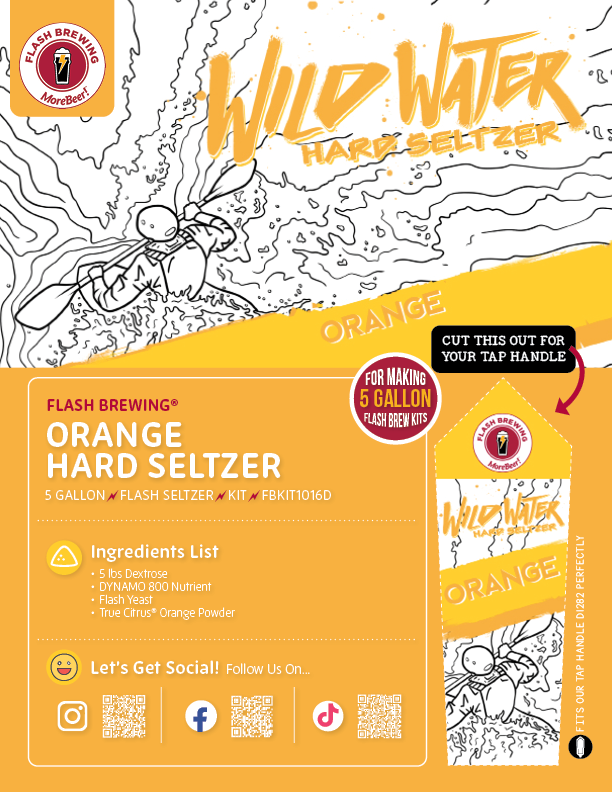 Seltzer Flash Brewing Kit - 5 Gallons - Orange