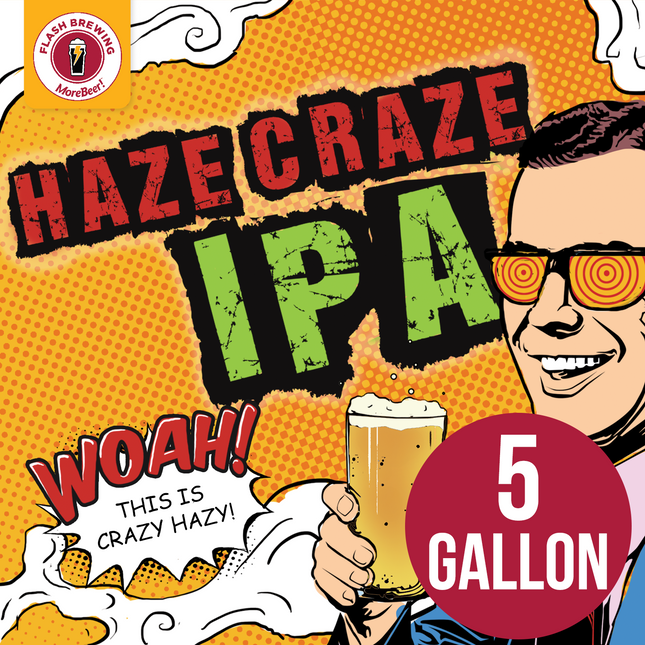 Haze Craze IPA Flash Brewing Kit - 5 Gallons