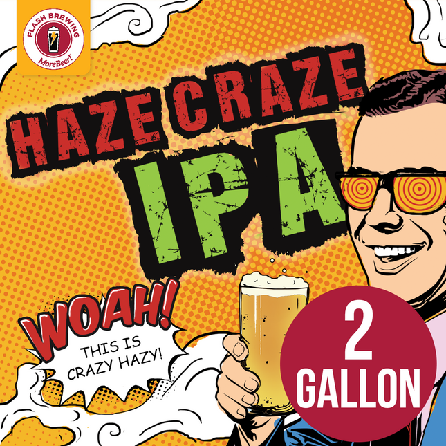 Haze Craze IPA Flash Brewing Kit - 2 Gallons