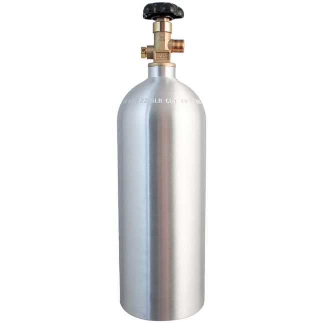 5 lb CO2 Tank | Premium Aluminum | New | CGA320 Valve | US DOT Approved