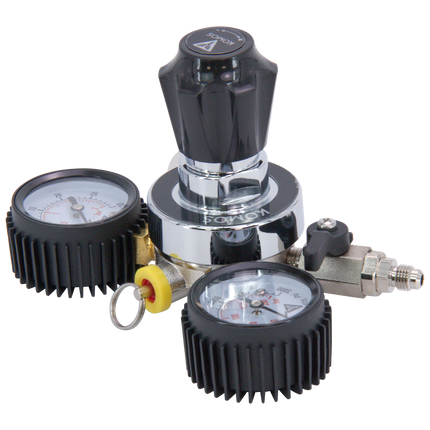 KOMOS Universal 25 - Dual Gauge CO2 Regulator - 25 psi