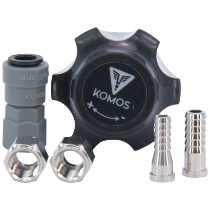 KOMOS Universal 25 - Dual Gauge CO2 Regulator - 25 psi