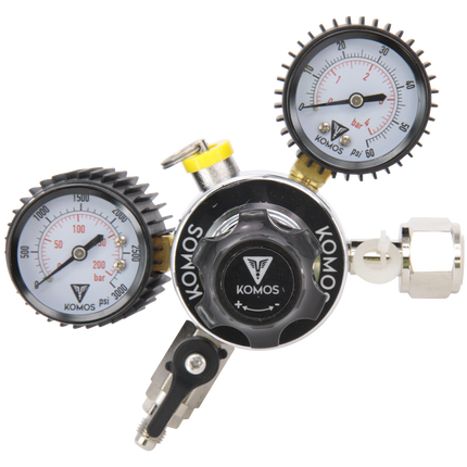 KOMOS Universal 50 - Dual Gauge CO2 Regulator - 50 psi