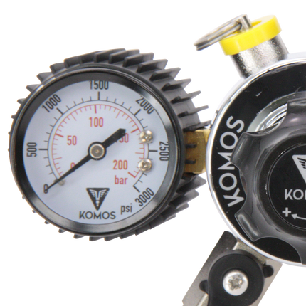 KOMOS Universal 50 - Dual Gauge CO2 Regulator - 50 psi
