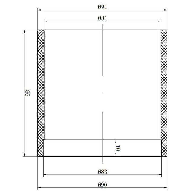 Brewtools - Replacement Glass for Spunding Valve, T.C. 34mm