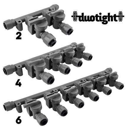 Duotight Manifold - 8mm (5/16) Check Valve Manifold w/ Isolation Valve - PLACEHOLDER