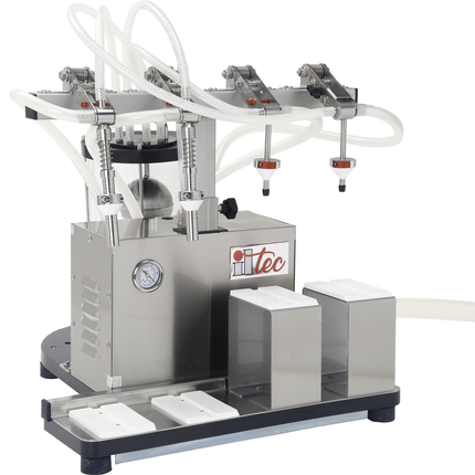 ILTEC Ultrafiller 4 - Vacuum Bottle Filler - 4 Spout Mixed Nozzles (Pneumatic)