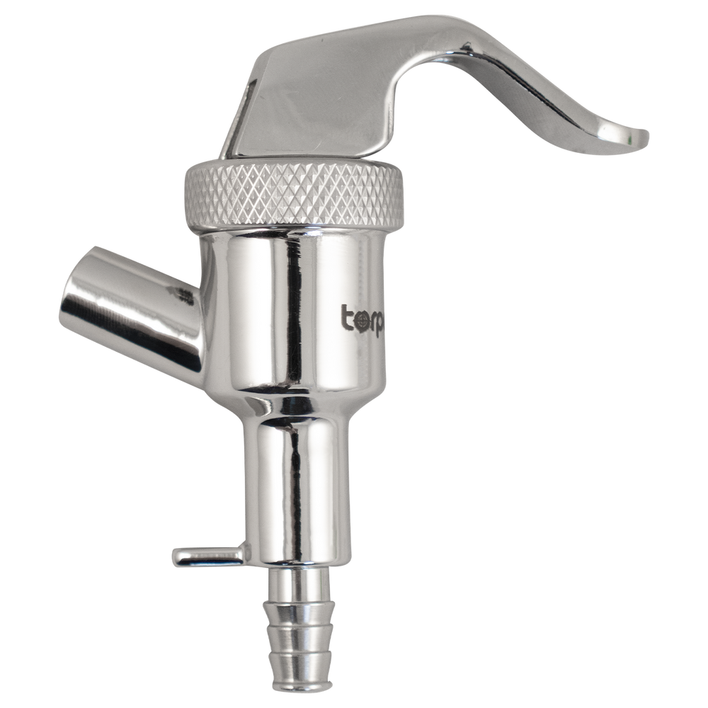 Torpedo Keg Faucet - Stainless Steel - Handheld (Picnic Tap) - 1/4 in. Barb