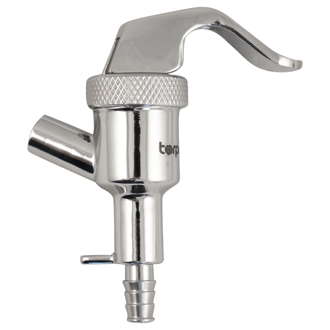 Torpedo Keg Faucet - Stainless Steel - Handheld (Picnic Tap) - 1/4 in. Barb