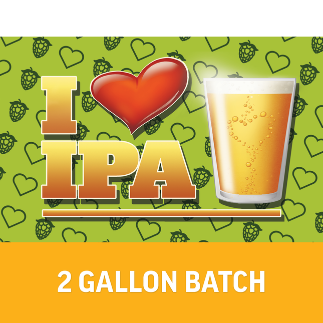 I Heart IPA Flash Brewing Kit - 2 Gallons