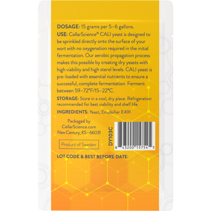 CellarScience - Dry Yeast - CALI American Ale - PLACEHOLDER