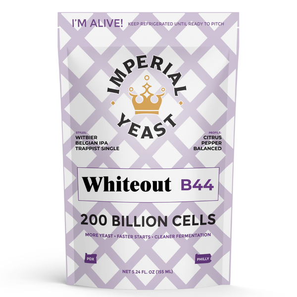 Imperial Yeast | B44 Whiteout Belgian Ale | Beer Yeast | Double Pitch | 200 Billion Cells